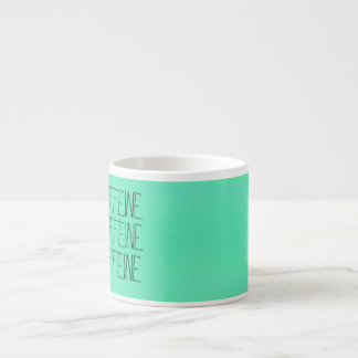 "i love caffeine" espresso mug. espresso cup
