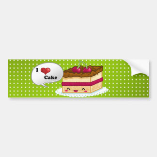I love cake bumper sticker