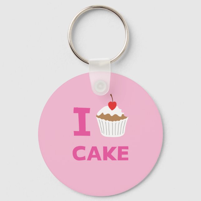 I love cake keychain (Front)