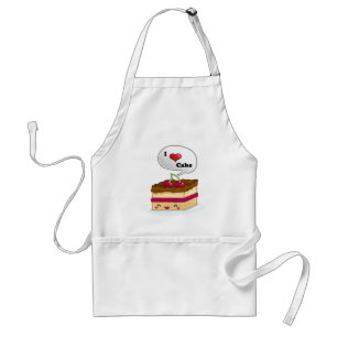 I love cake standard apron