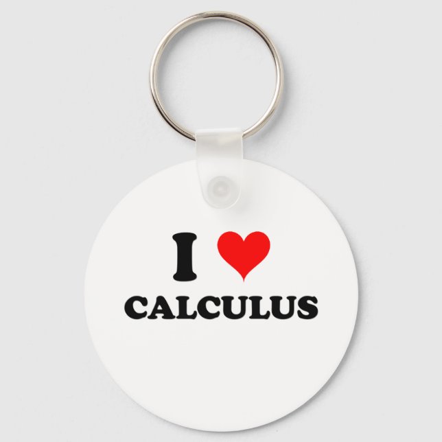 I Love Calculus Keychain (Front)
