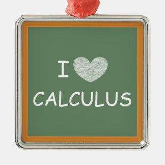 I Love Calculus Metal Ornament