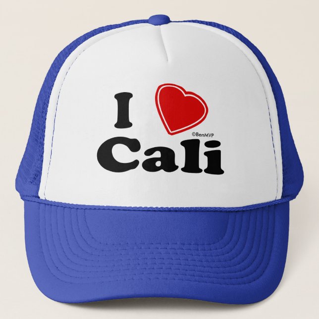 I Love Cali Trucker Hat (Front)