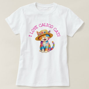 I Love Calico Cats T-Shirt