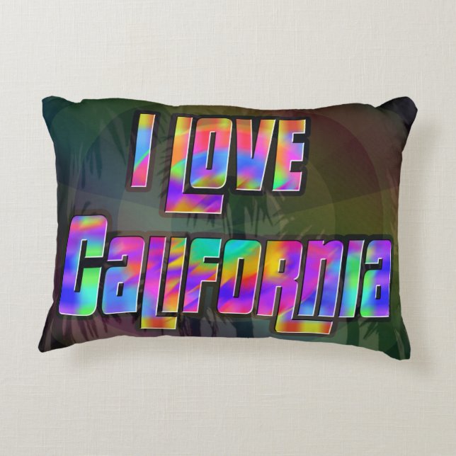 I LOVE California Bright Future Pillow (Back)