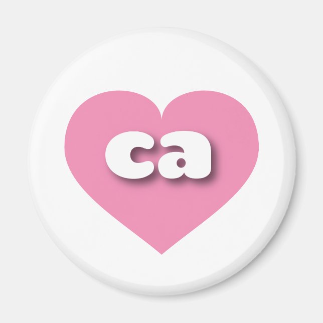 I love California - ca pink heart  Magnet (Front)