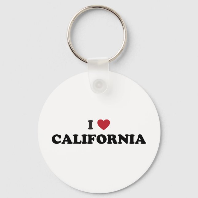 I Love California Keychain (Front)