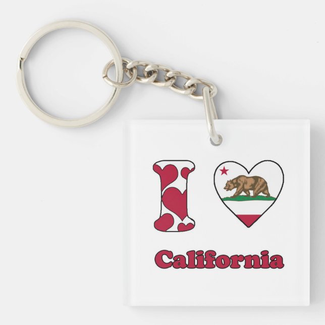 I love California Keychain (Front)