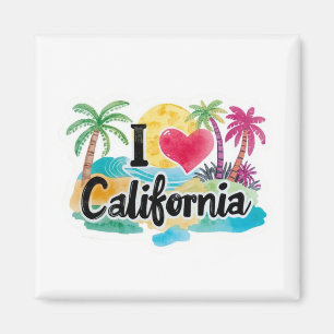 I Love California  Magnet