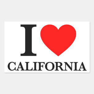 I Love California Sticker