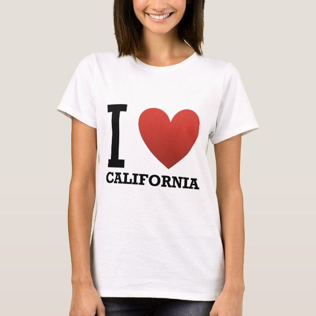I Love California T-Shirt (Front)