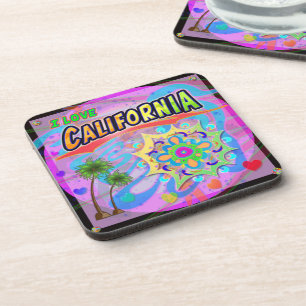 I LOVE California True Progress Coaster