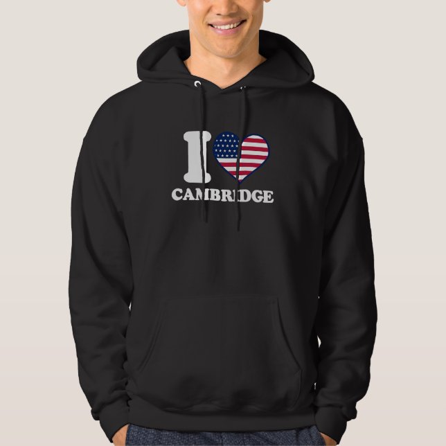 I love Cambridge I heart Cambridge Hoodie (Front)