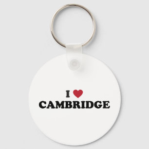 I Love Cambridge Massachusetts Keychain