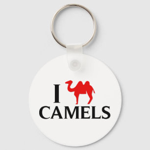 I Love Camels Keychain