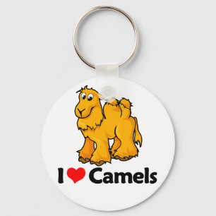 I Love Camels Keychain