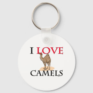 I Love Camels Keychain