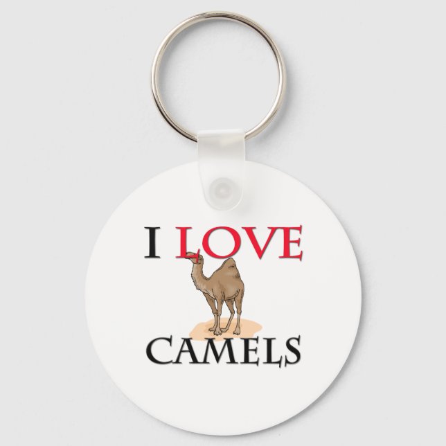 I Love Camels Keychain (Front)