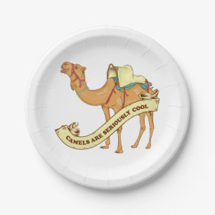 I love camels paper plate