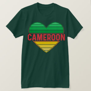 I Love Cameroon, Cameroonian Heart T-Shirt
