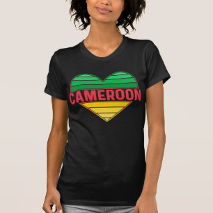 I Love Cameroon, Cameroonian Heart T-Shirt