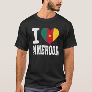 I Love Cameroon Heart Souvenir Lovers Pride Travel T-Shirt