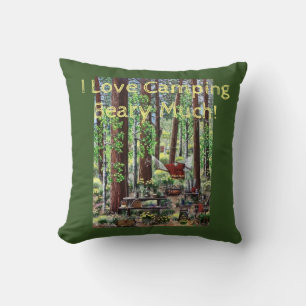 I Love camp Beary Much Pillow