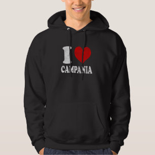 I Love Campania Italy Vintage Hoodie