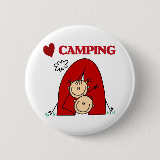 I Love Camping 2 Inch Round Button