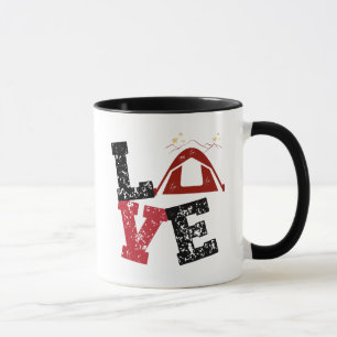 i love camping camper camp coffee mug