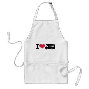 I love camping - camper standard apron