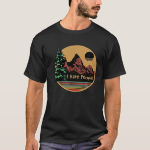 I Love Camping I Hate People Outdoors Vintage T-Shirt