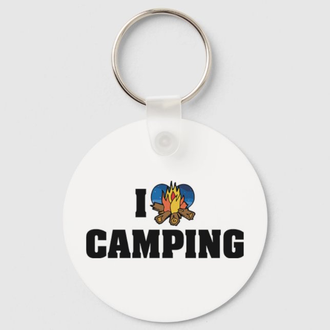 I Love Camping Keychain (Front)