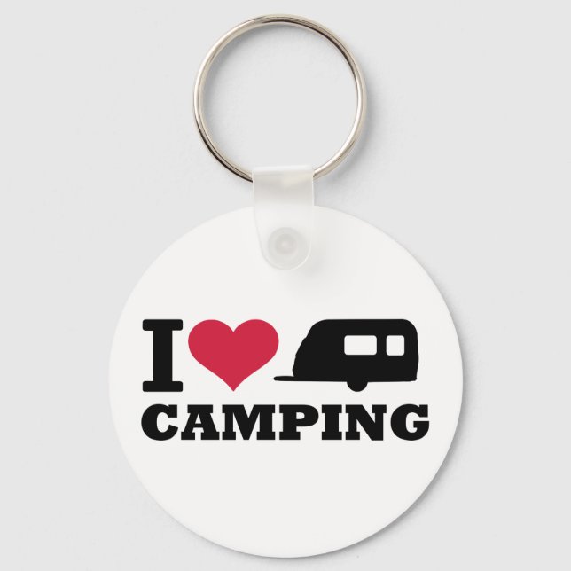 I love camping keychain (Front)