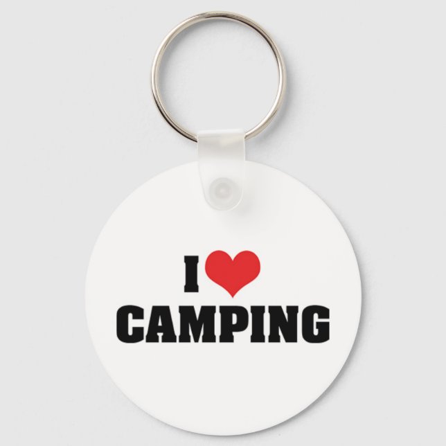I Love Camping Keychain (Front)