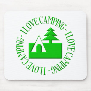 I love camping mouse pad