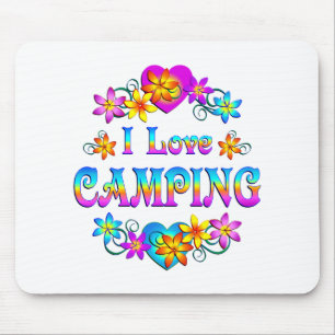 I Love Camping Mouse Pad