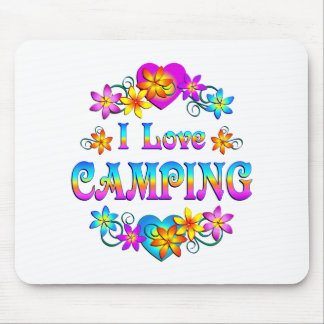 I Love Camping Mouse Pad
