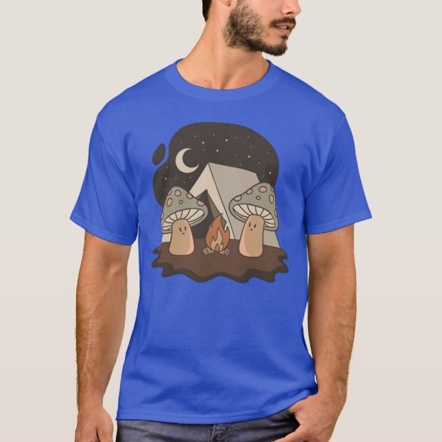 I Love Camping Mushroom Camping Cute Mushroom frie T-Shirt (Front)