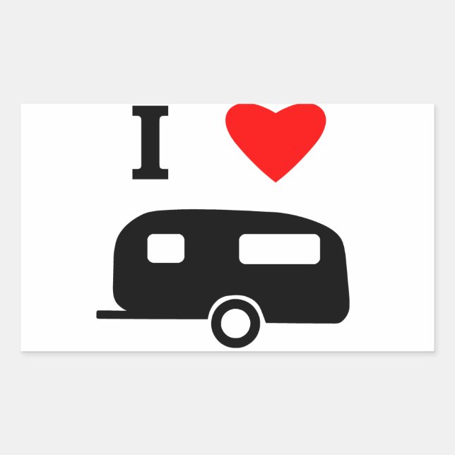 I Love Camping Sticker (Front)
