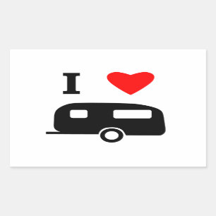 I Love Camping Sticker
