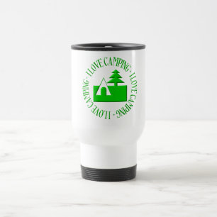 I love camping travel mug
