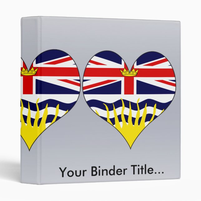 I Love Canada British Columbia Binder (Front/Spine)