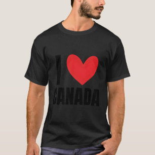 I Love Canada Canadian French Ottawa North America T-Shirt