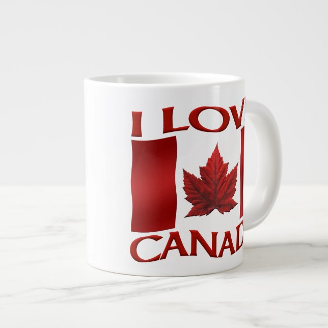 I Love Canada Coffee Cup / Mug Canada Souvenir Cup (Devant droit)