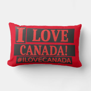 "I LOVE CANADA" Cute Expression Design Buy Now Lumbar Pillow