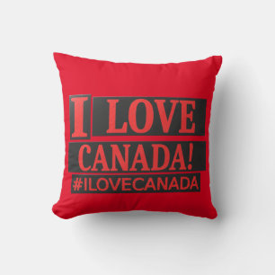 "I LOVE CANADA" Cute Expression Design Buy Now Throw Pillow