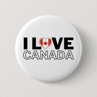 I LOVE CANADA - For real Canadians! 2 Inch Round Button