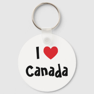 I Love Canada Keychain