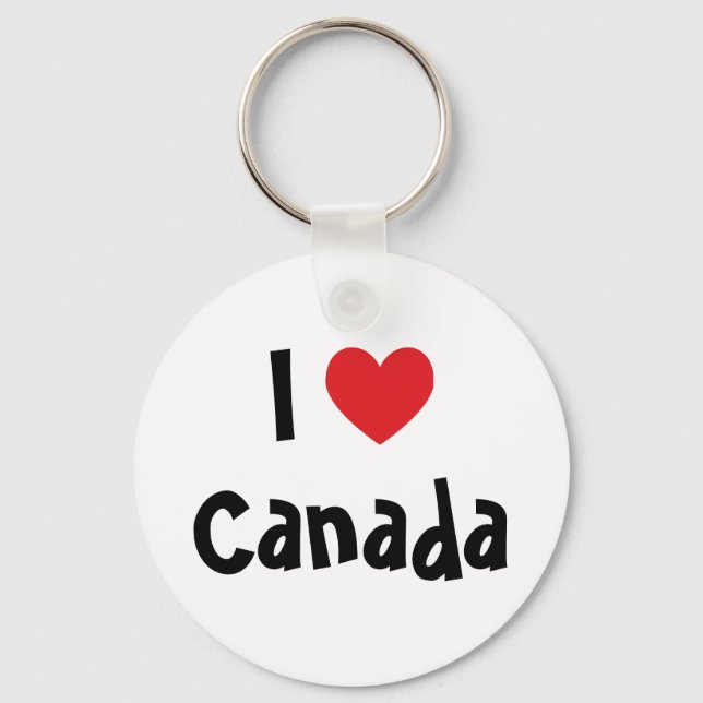 I Love Canada Keychain (Front)